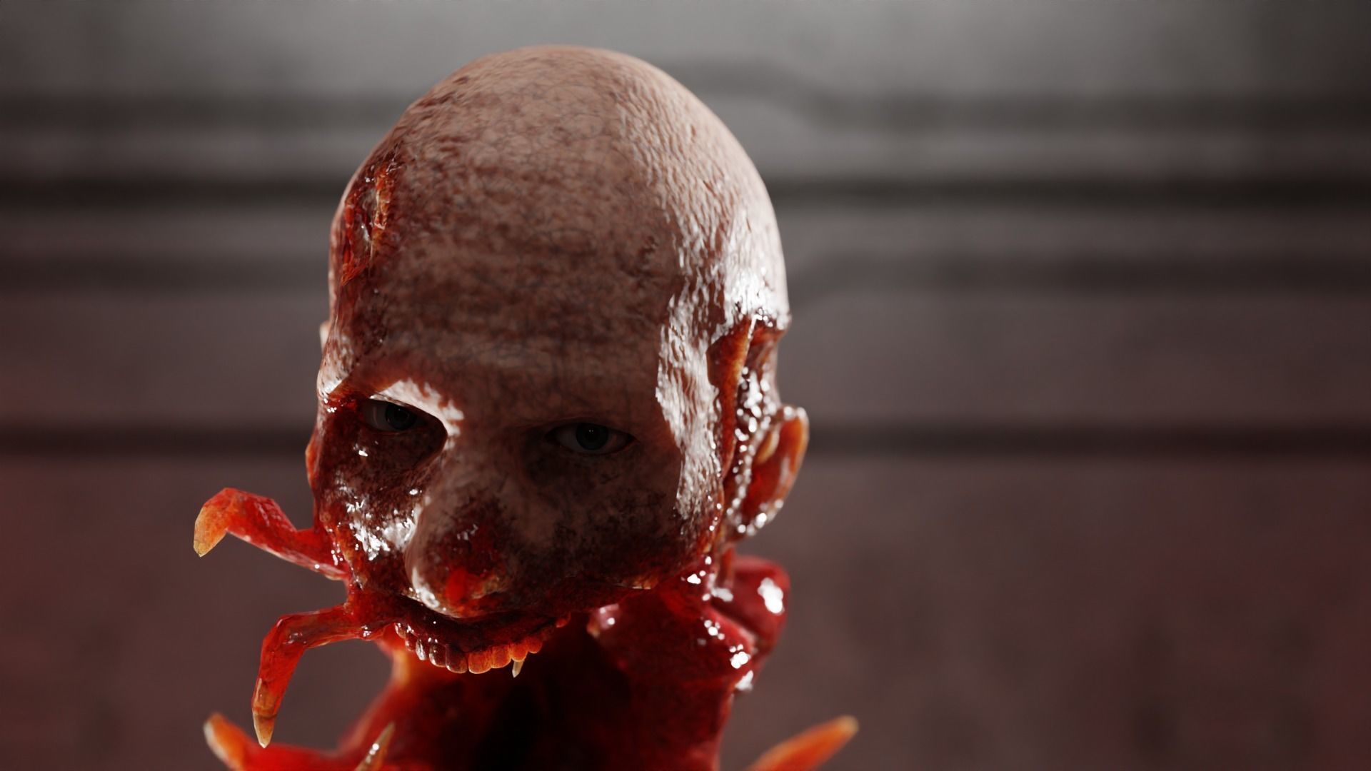 Dead Space Necromorph Low-poly 3D model_3