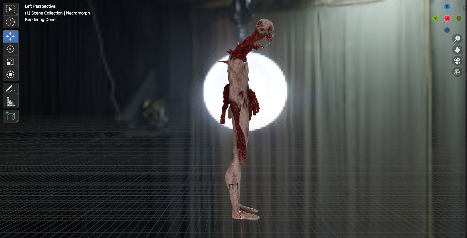 Dead Space Necromorph Low-poly 3D model_20
