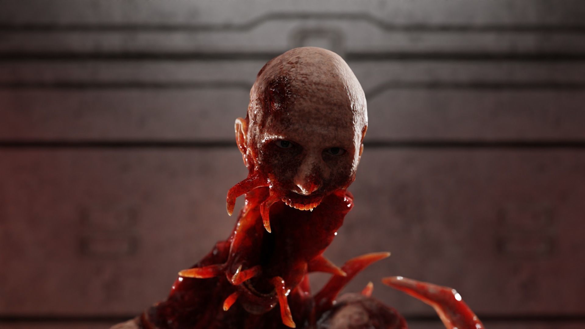 Dead Space Necromorph Low-poly 3D model_4