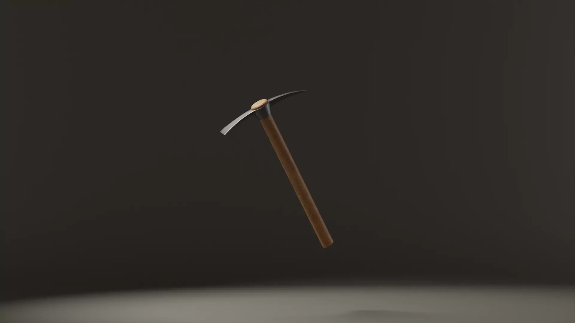 Low Poly Pickaxe Free 3D model_0