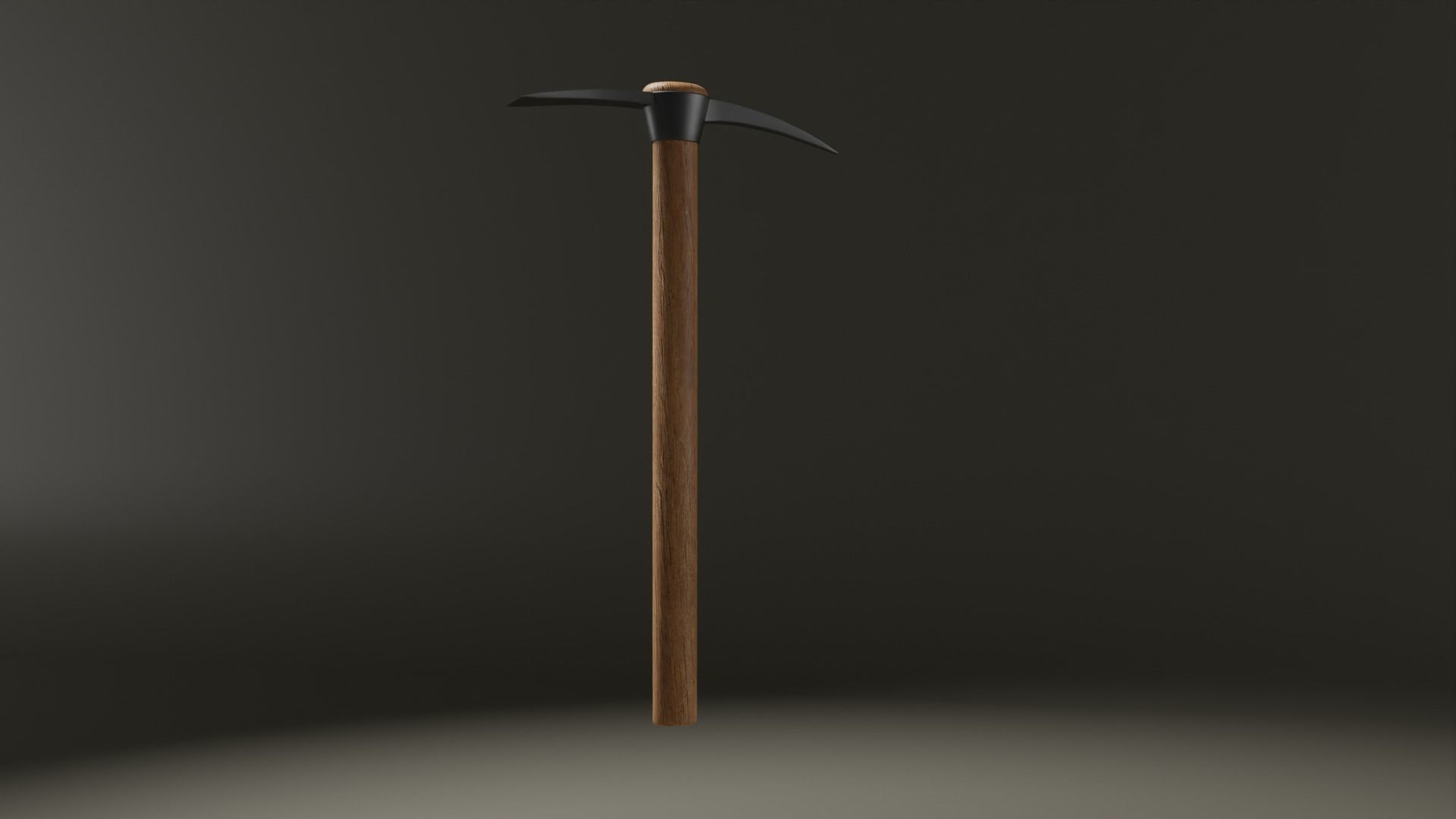 Low Poly Pickaxe Free 3D model_2