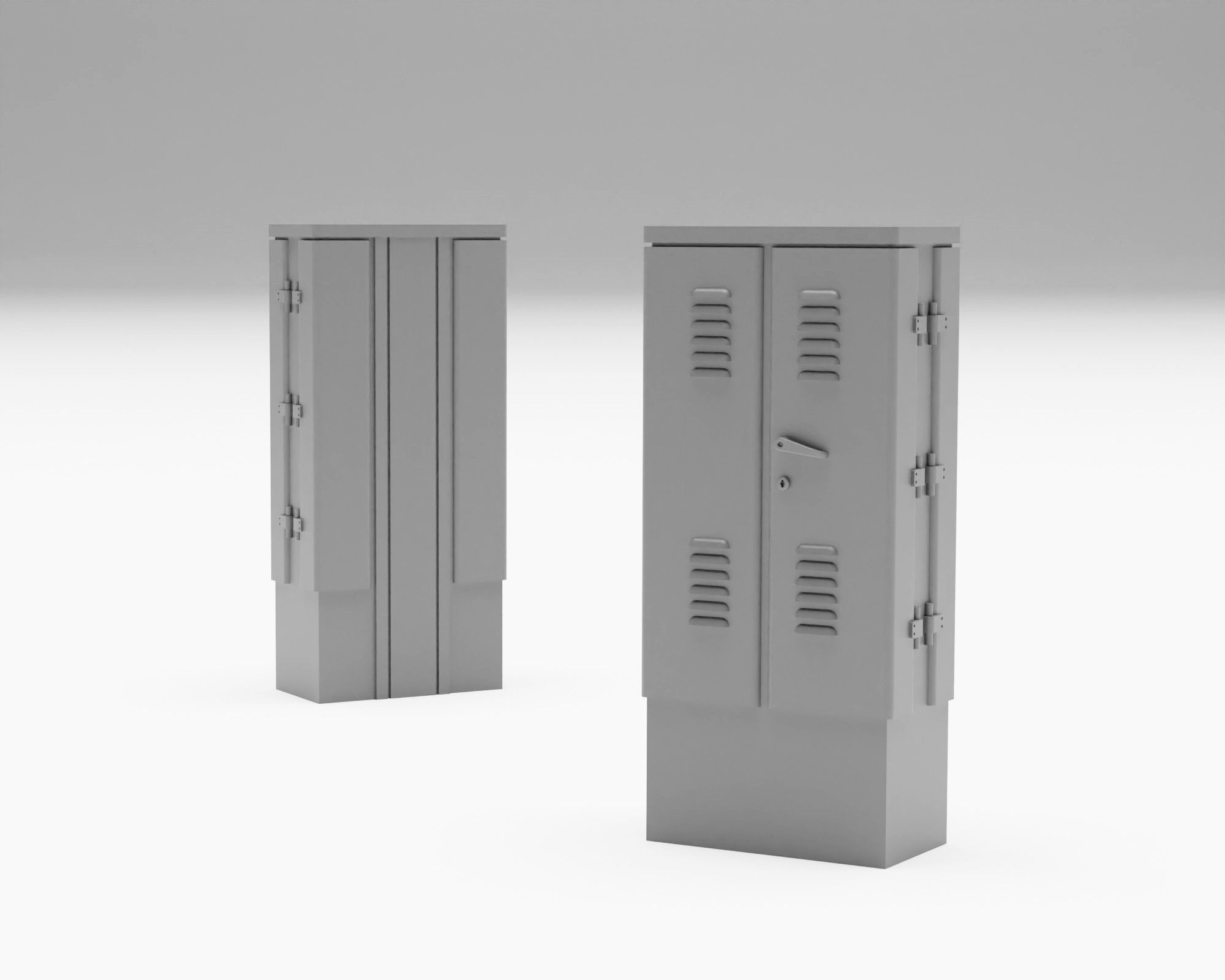 Electrical junction boxes H0 scale 3D model 3D printable CGTrader