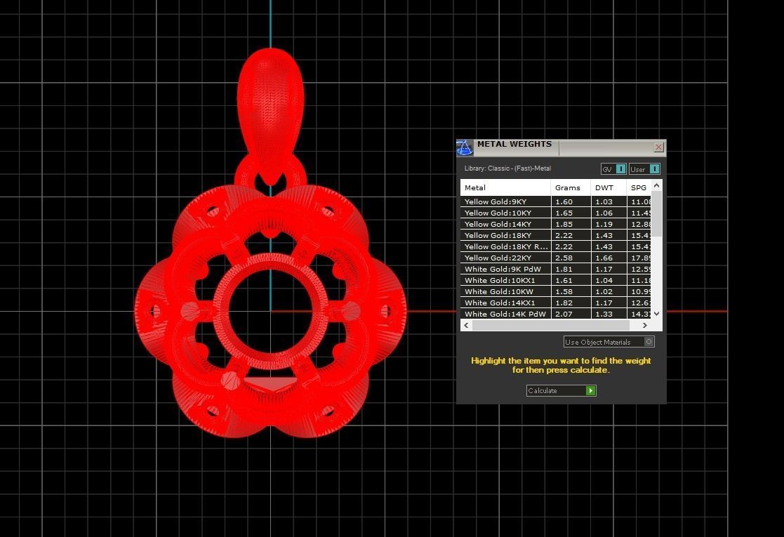 Pendant 284 3D print model_7