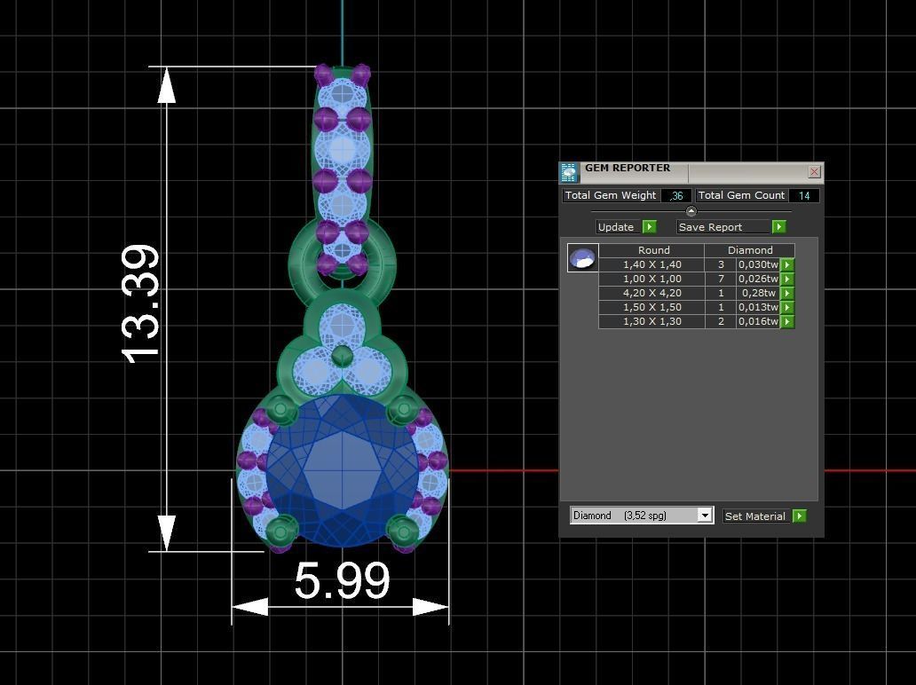 Pendant 274 3D print model_5