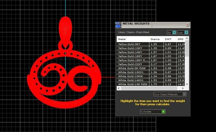 Pendant 252 3D print model_7