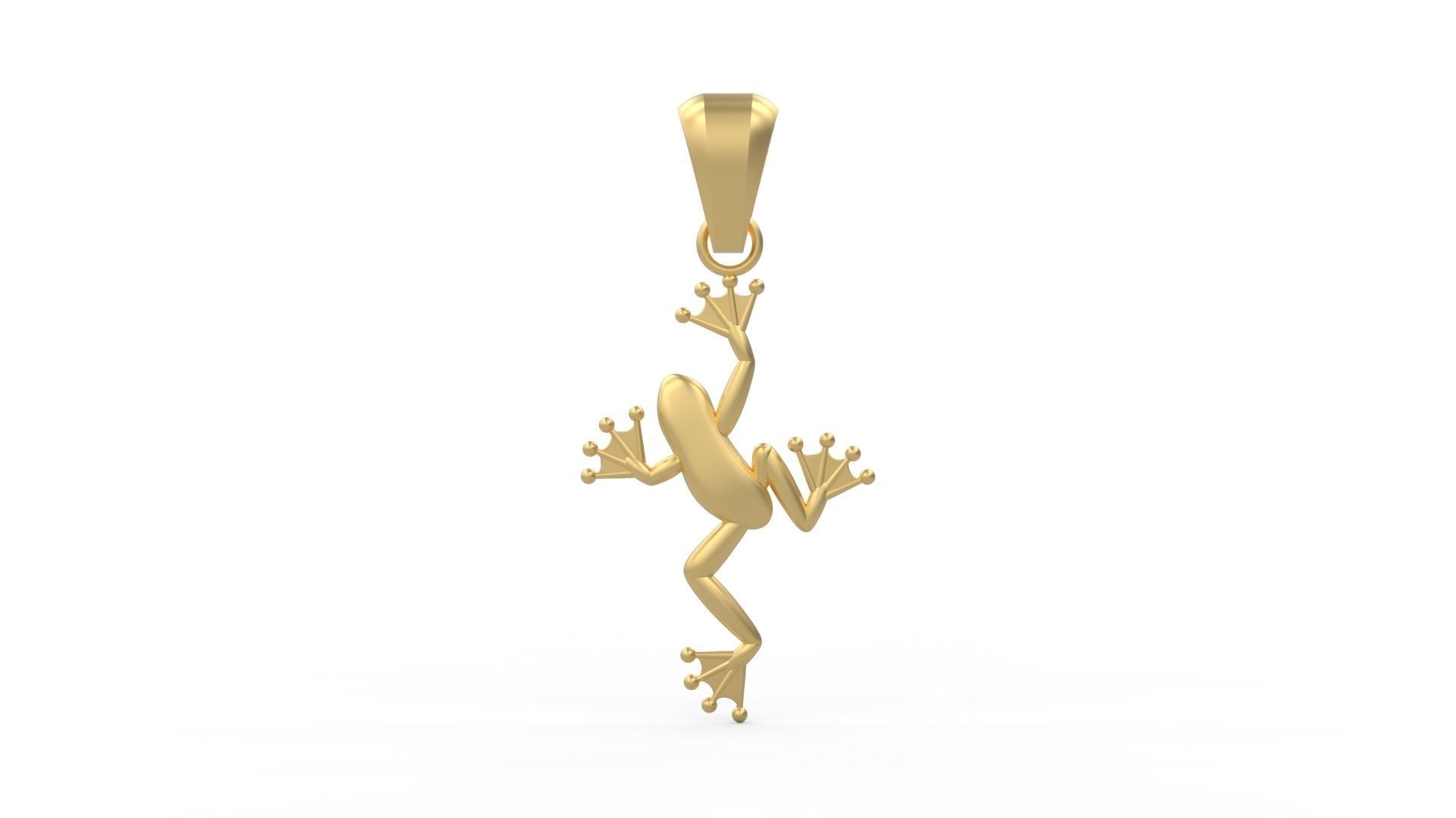 Pendant frog 237 3D print model_4