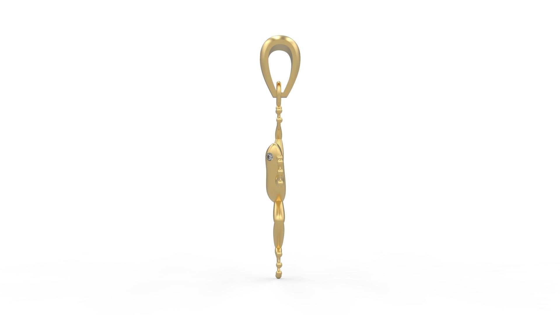 Pendant frog 237 3D print model_2