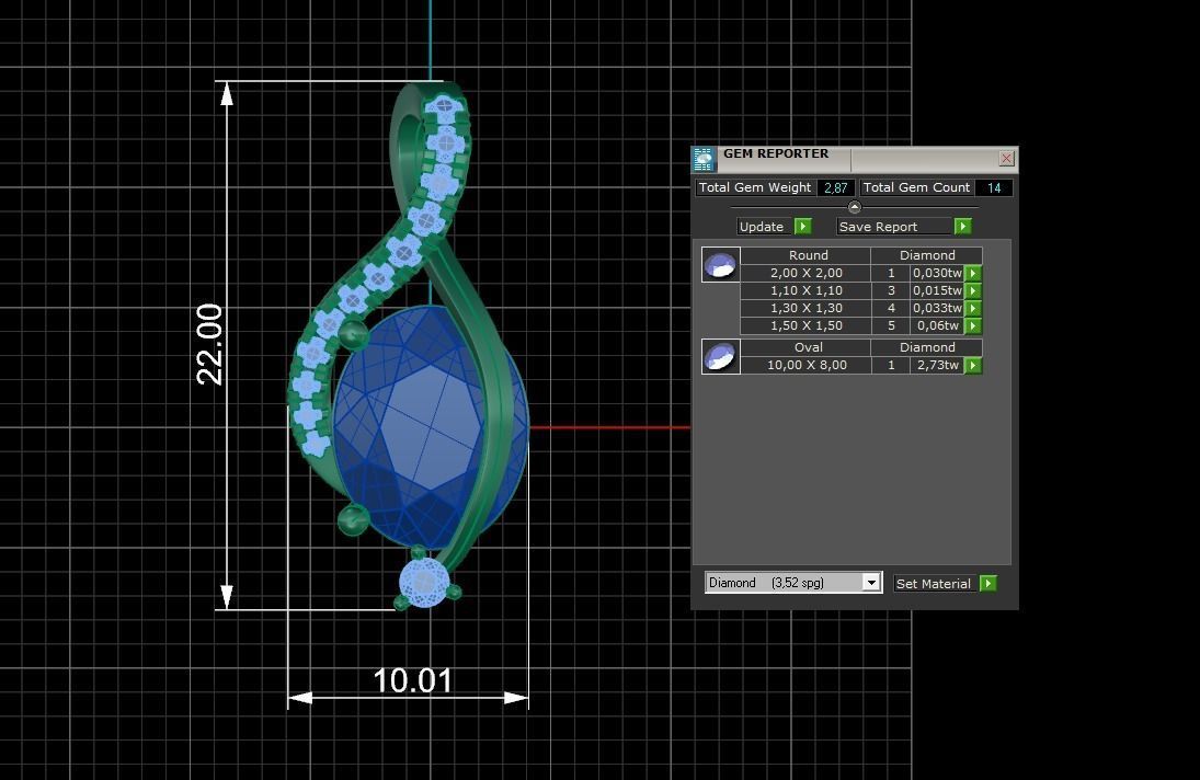 Pendant 233 3D print model_5