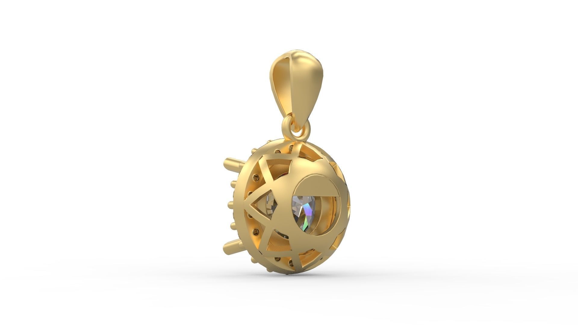 Pendant 222 3D print model_3