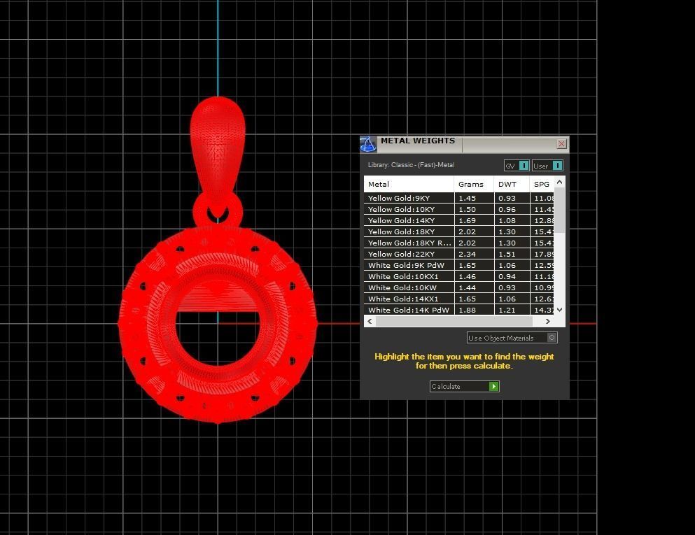 Pendant 222 3D print model_7