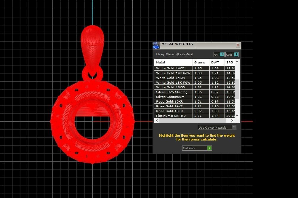 Pendant 222 3D print model_8