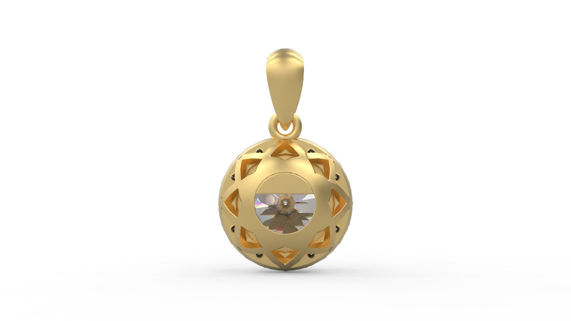 Pendant 222 3D print model_4