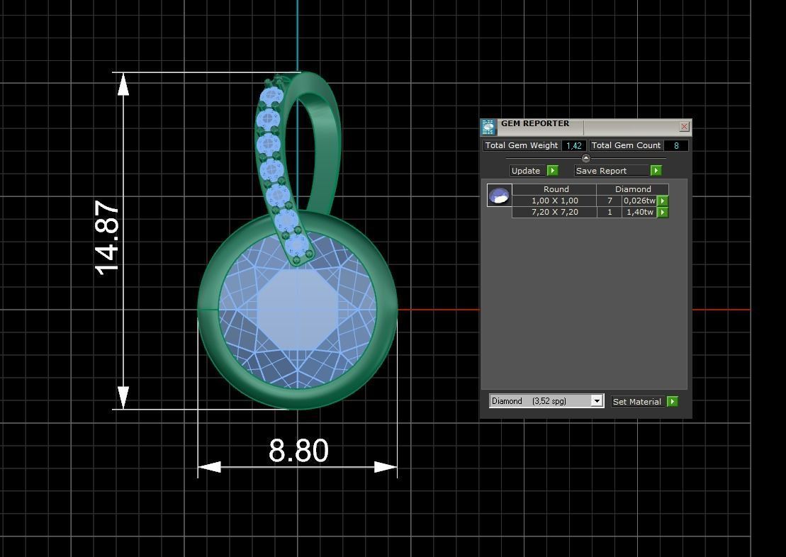 Pendant 221 3D print model_5