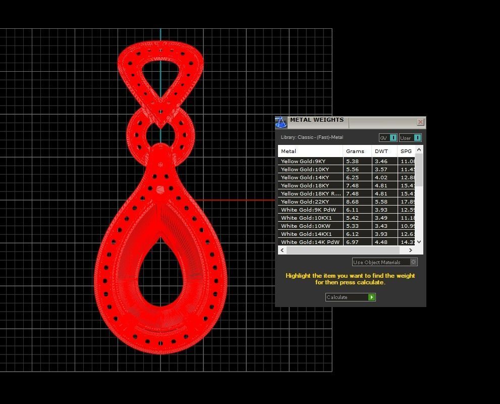 Pendant 217 3D print model_7