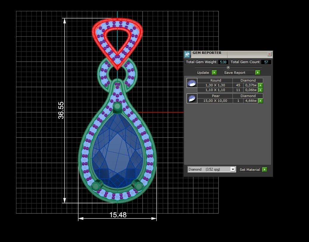 Pendant 217 3D print model_5