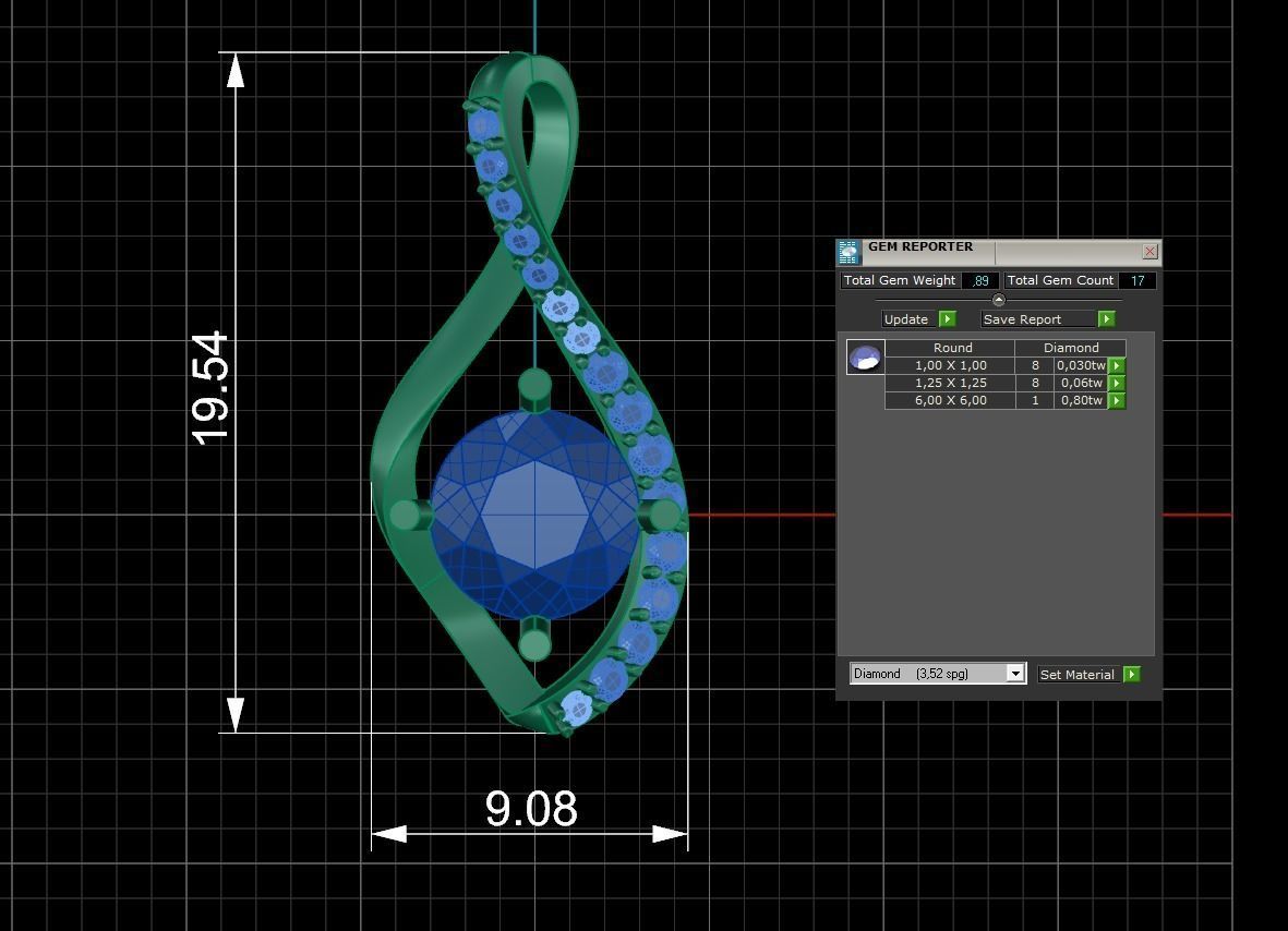 Pendant 215 3D print model_5