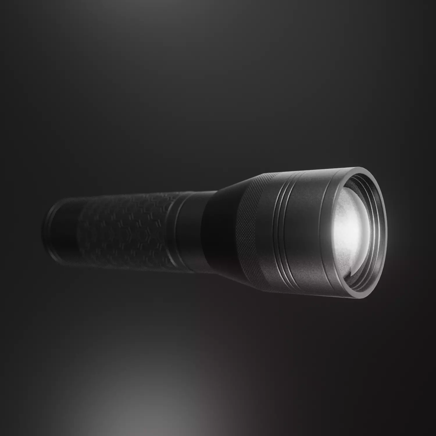 LED Minature Tactical Flashlight 3D model_0