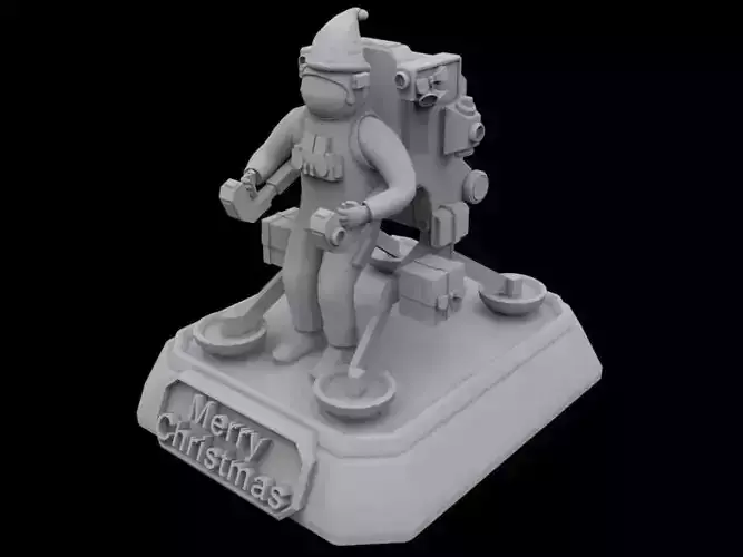 Santa Astronaut 3D print model