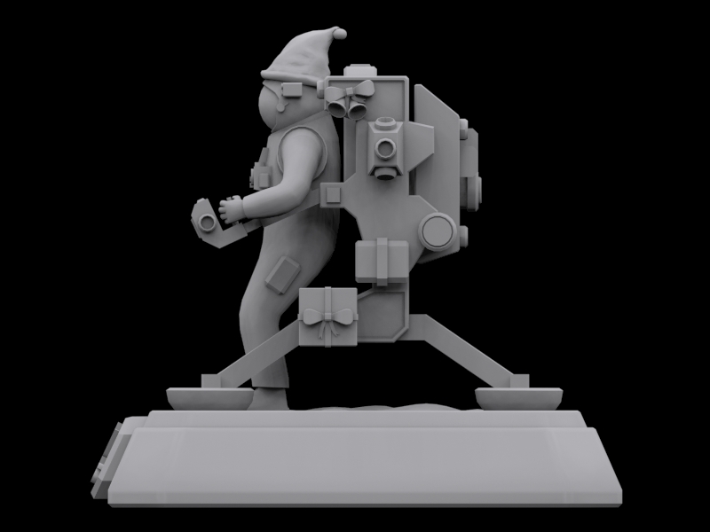 Santa Astronaut 3D print model_3