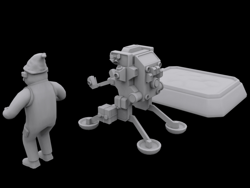 Santa Astronaut 3D print model_2