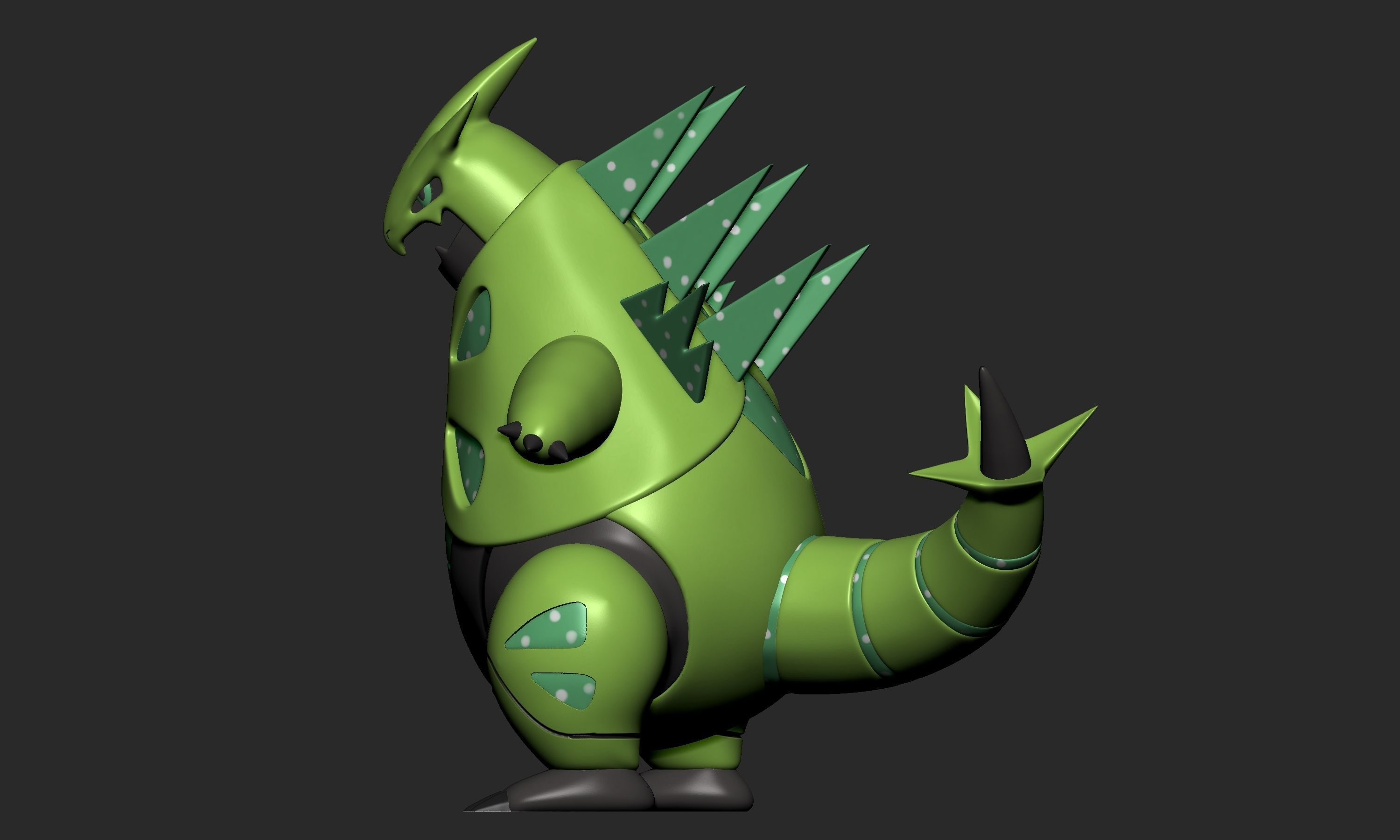 Pokemon - Iron Thorns  3D print model_4
