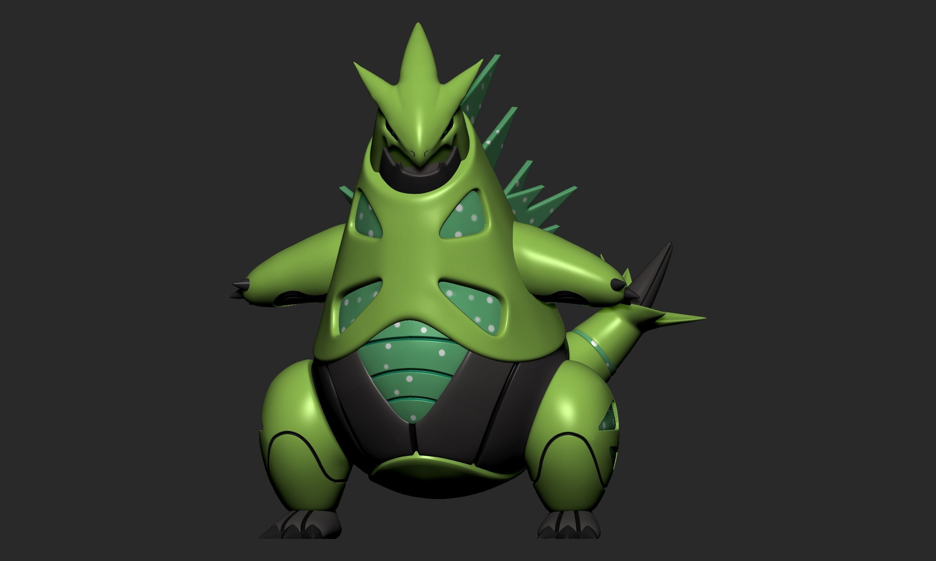 Pokemon - Iron Thorns  3D print model_1