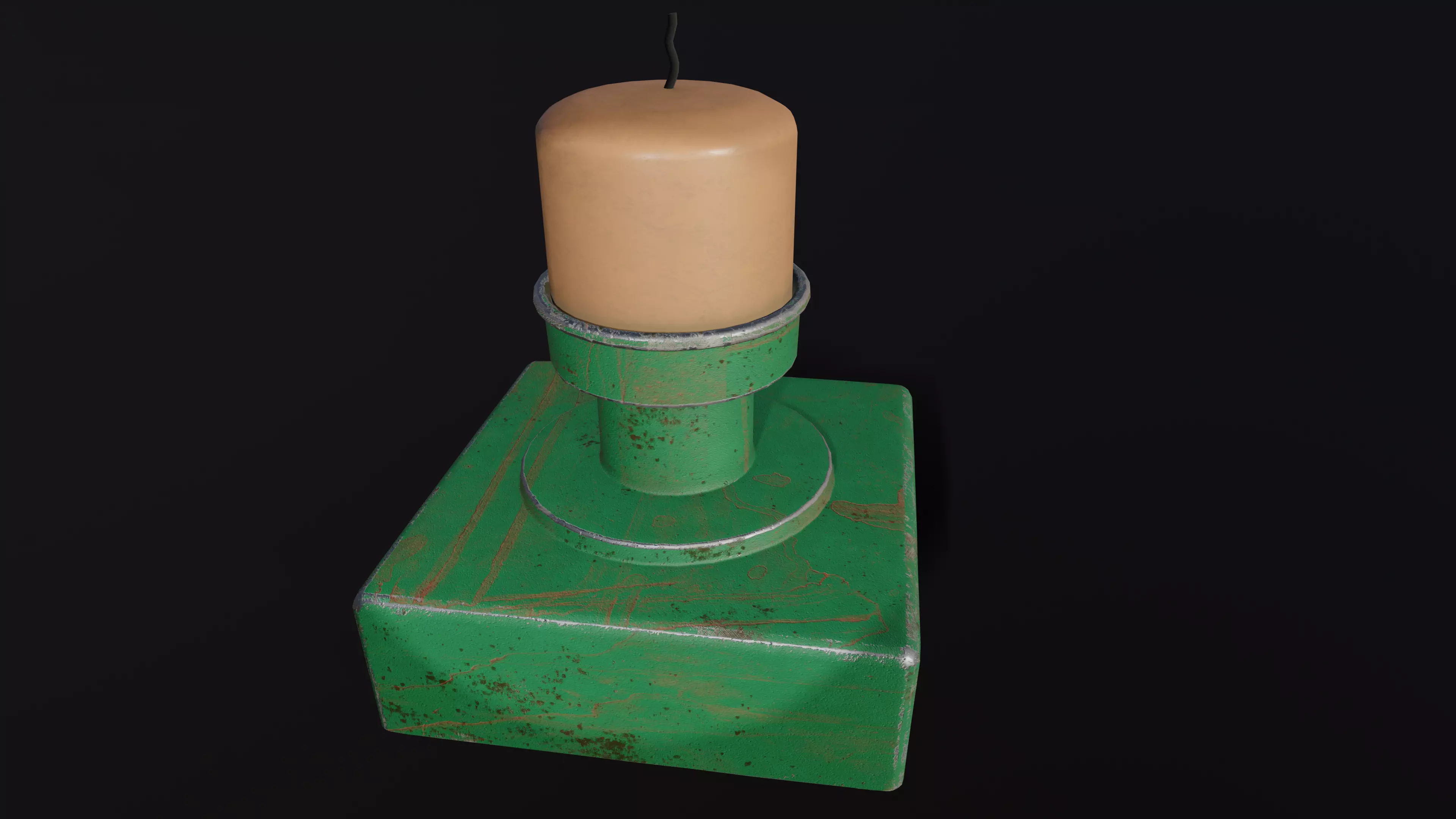 Candle Stand 3D Model Low-poly 3D model_9