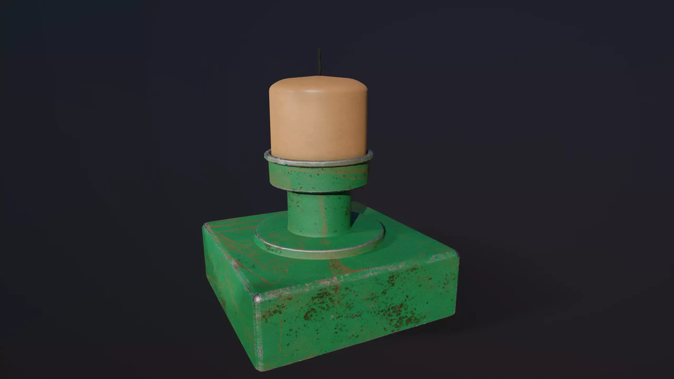 Candle Stand 3D Model Low-poly 3D model_0