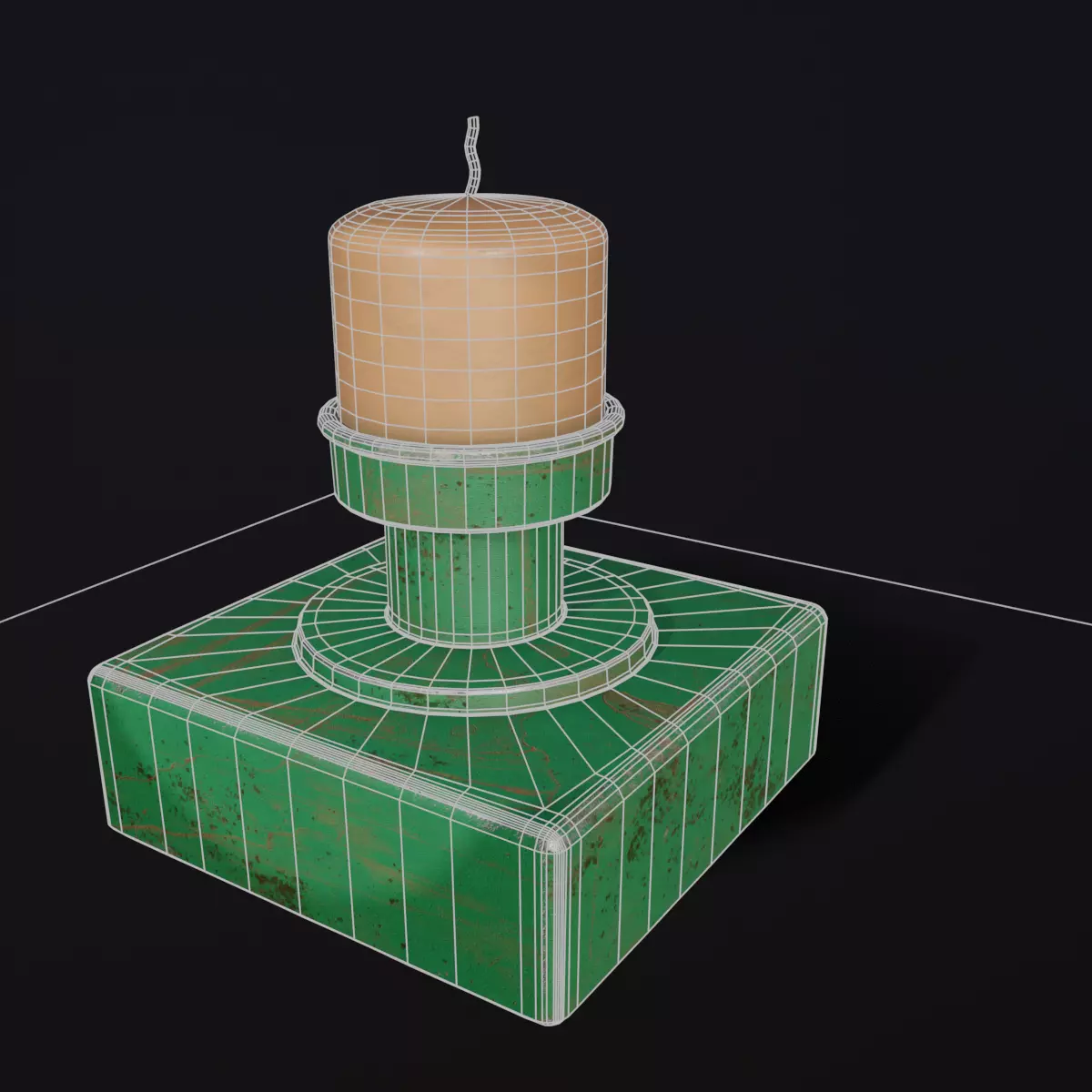 Candle Stand 3D Model Low-poly 3D model_7