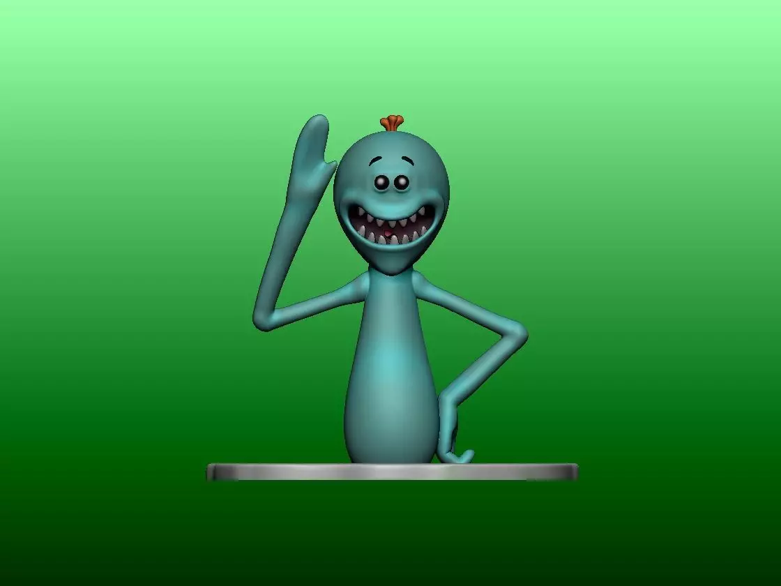 Rick and Morty - Mr Meeseeks 3D print model_0