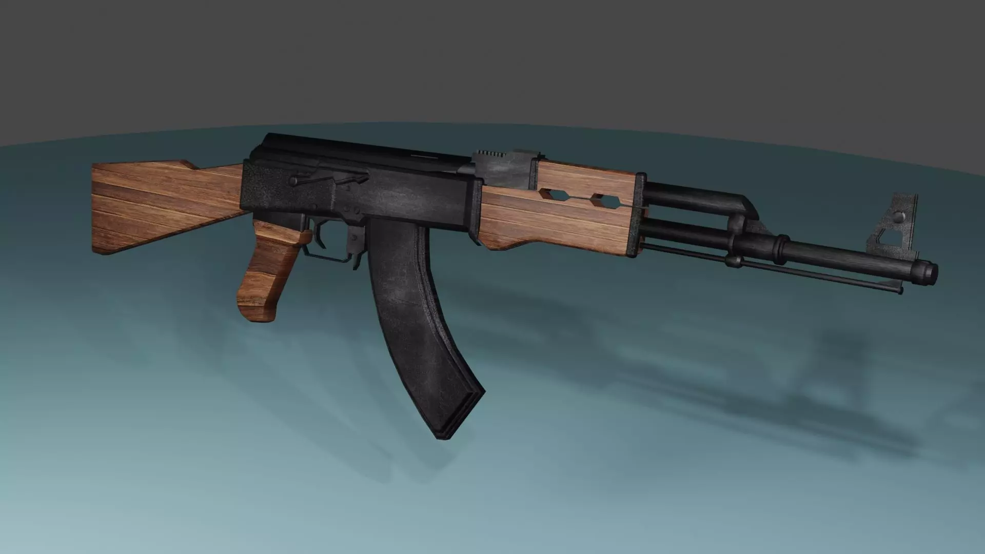 AK47 Gun 3D 3D model_0