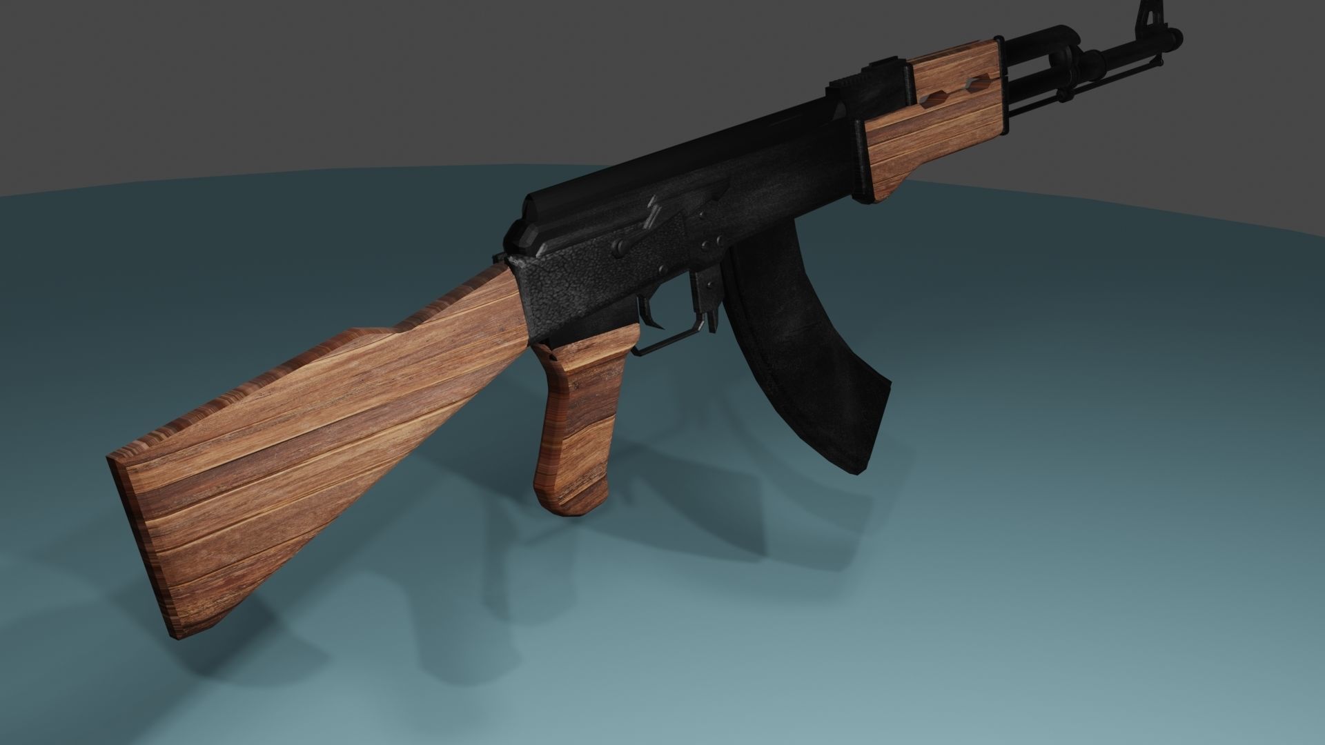 AK47 Gun 3D 3D model_1