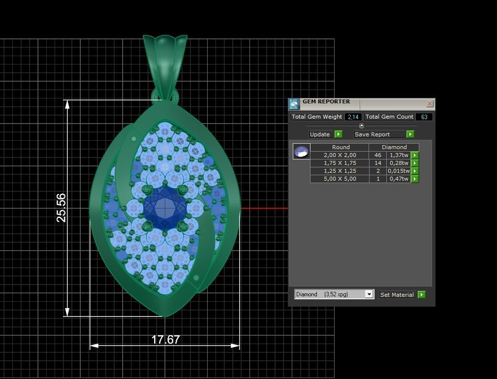 Pendant 304 3D print model_6