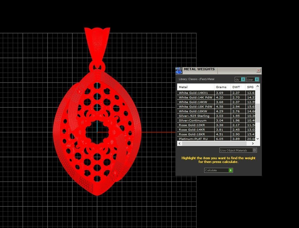 Pendant 304 3D print model_9