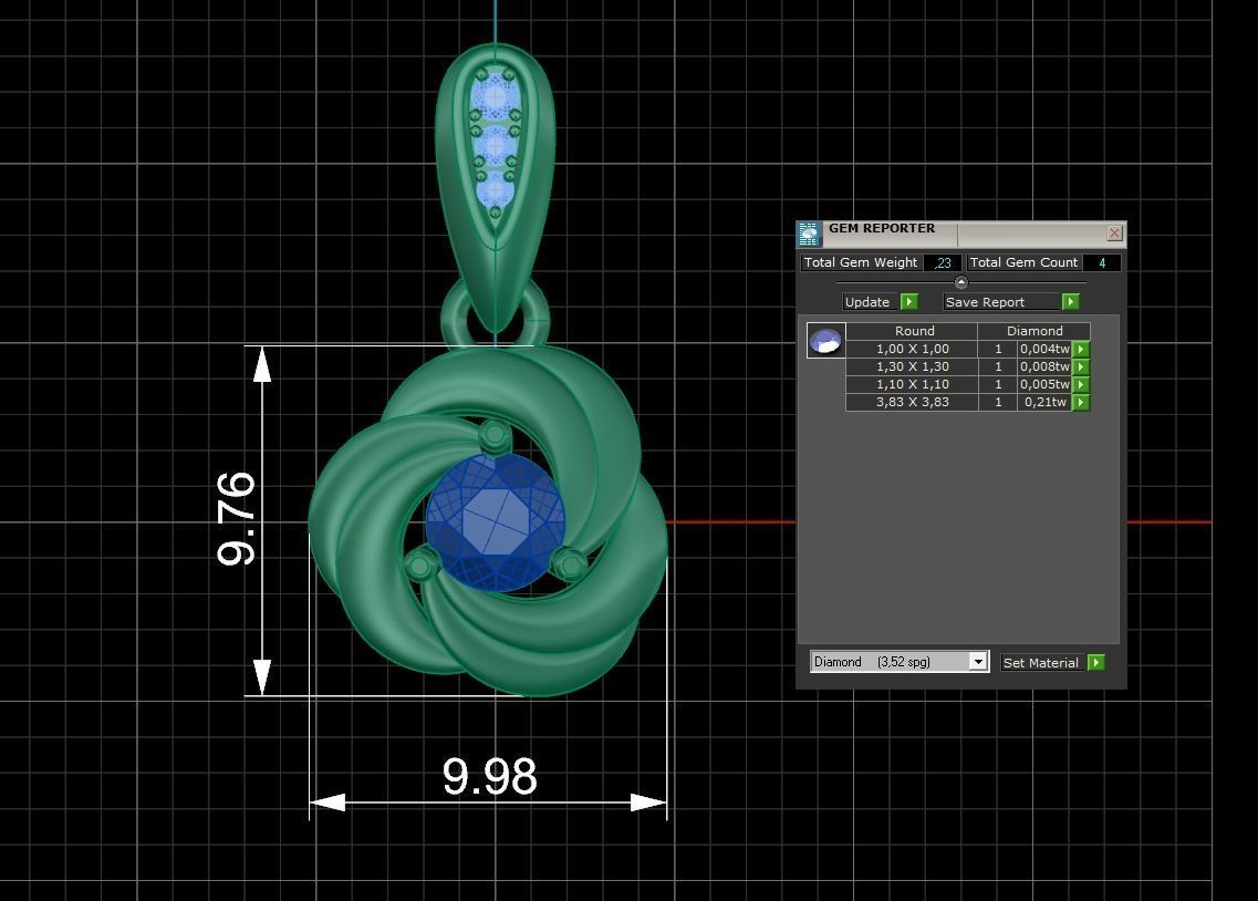 Pendant 302 3D print model_5