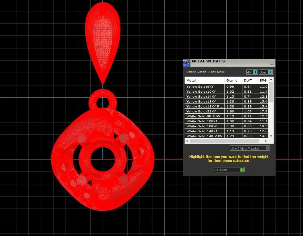 Pendant 291 3D print model_7