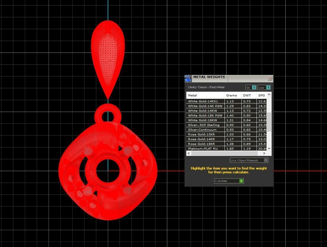 Pendant 291 3D print model_8