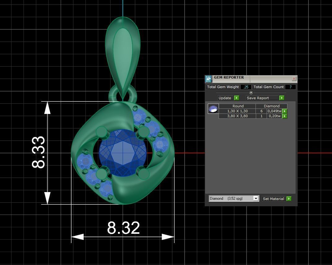 Pendant 291 3D print model_5