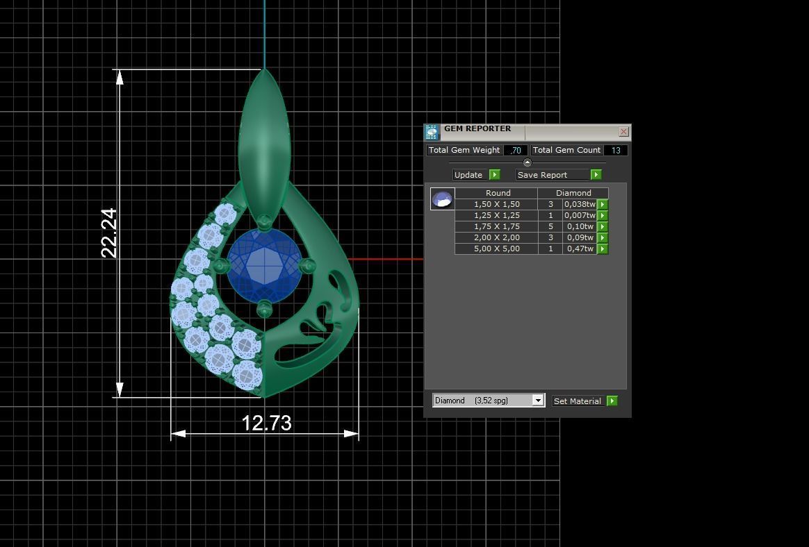 Pendant 290 3D print model_5