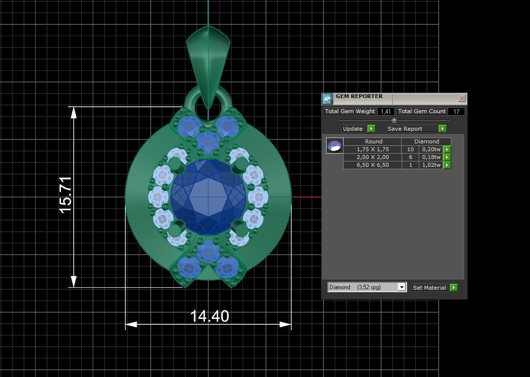 Pendant 289 3D print model_5