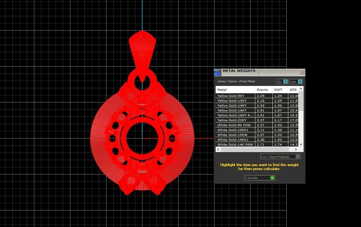 Pendant 289 3D print model_7