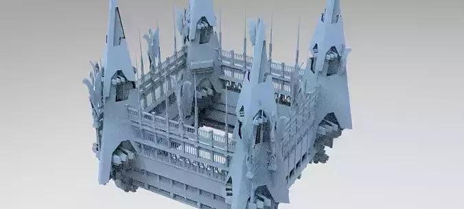 Dark Fire Drake Cathedral Tower Arena 2 3D model