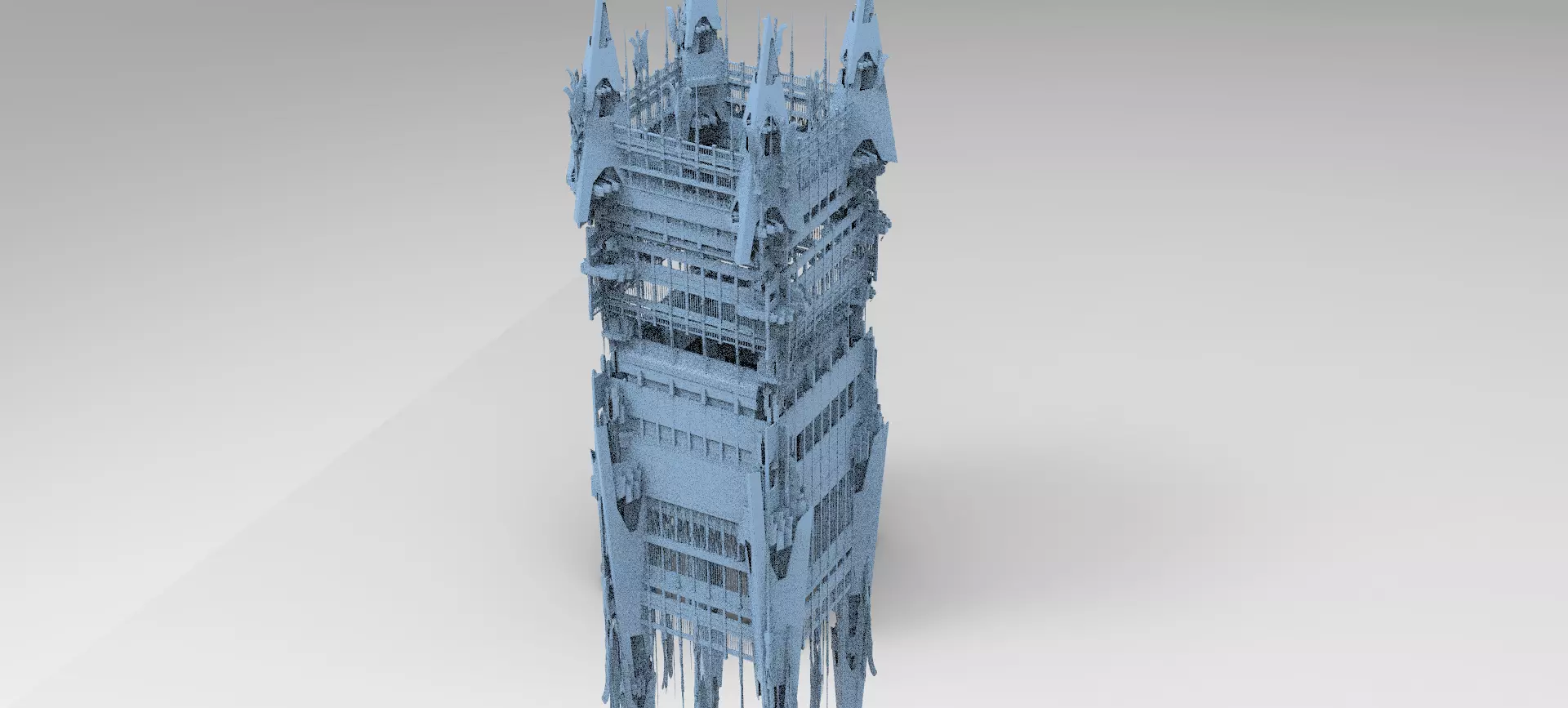  Fire Drake Cathedral Tower Arena Tower 3D model_0