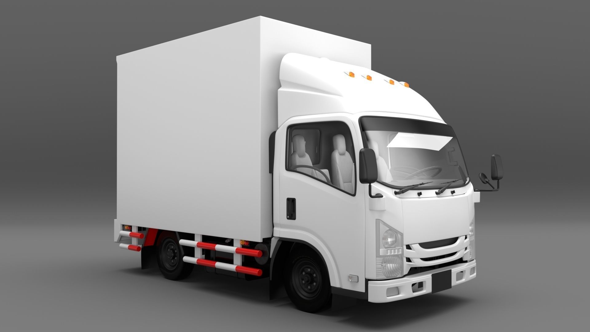 ISUZU NLR130 Box V2 3D model_7
