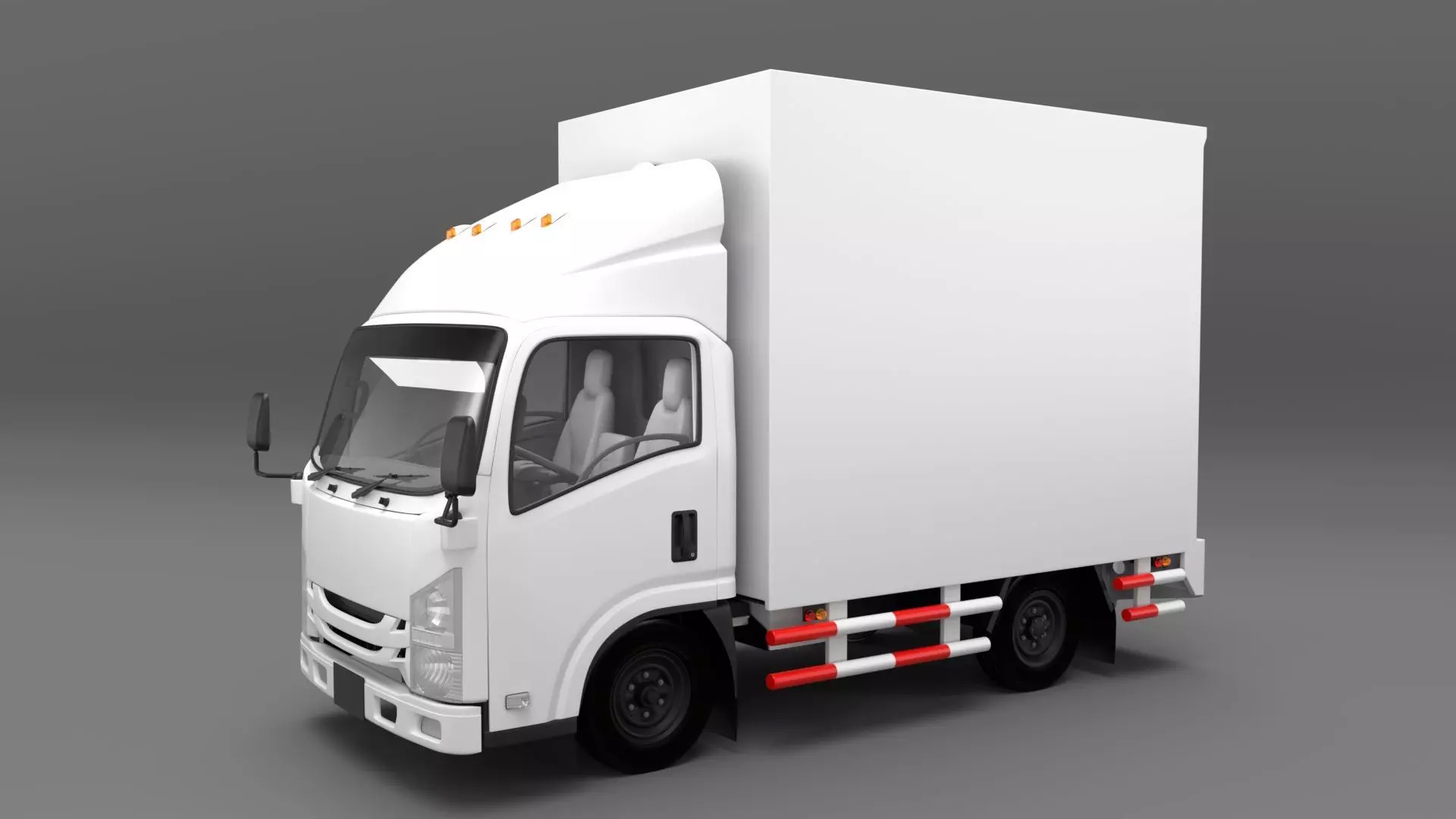 ISUZU NLR130 Box V2 3D model_0