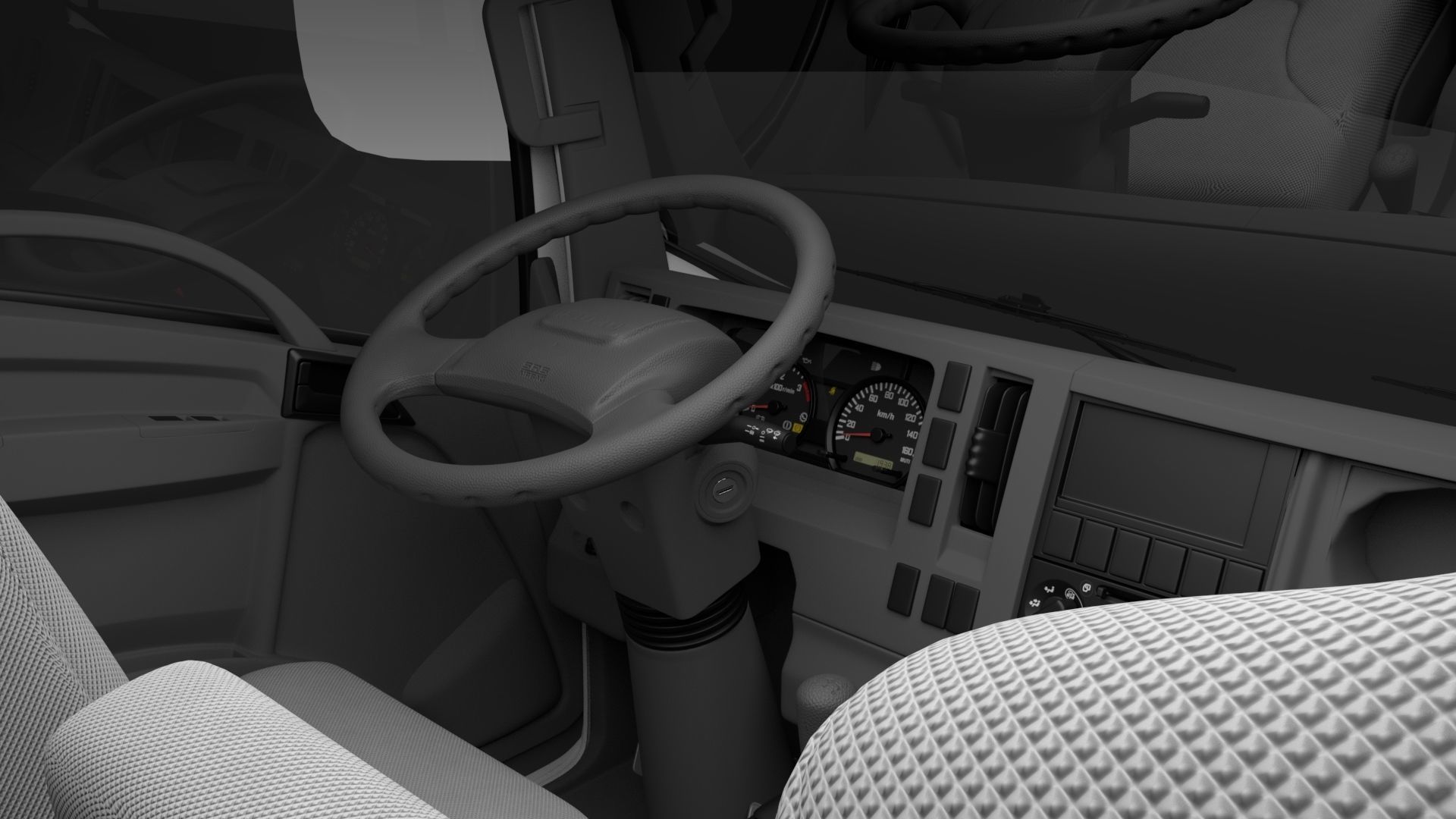 ISUZU NLR130 Box V2 3D model_11