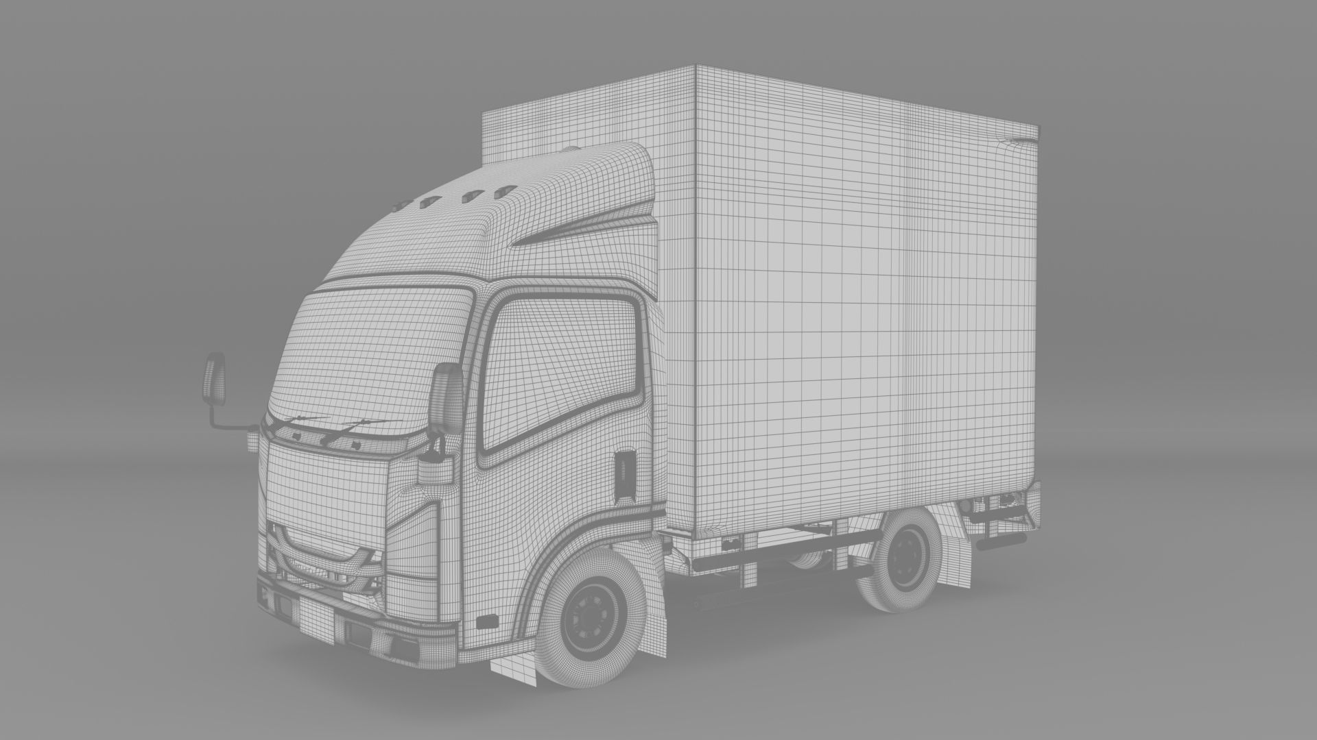 ISUZU NLR130 Box V2 3D model_16