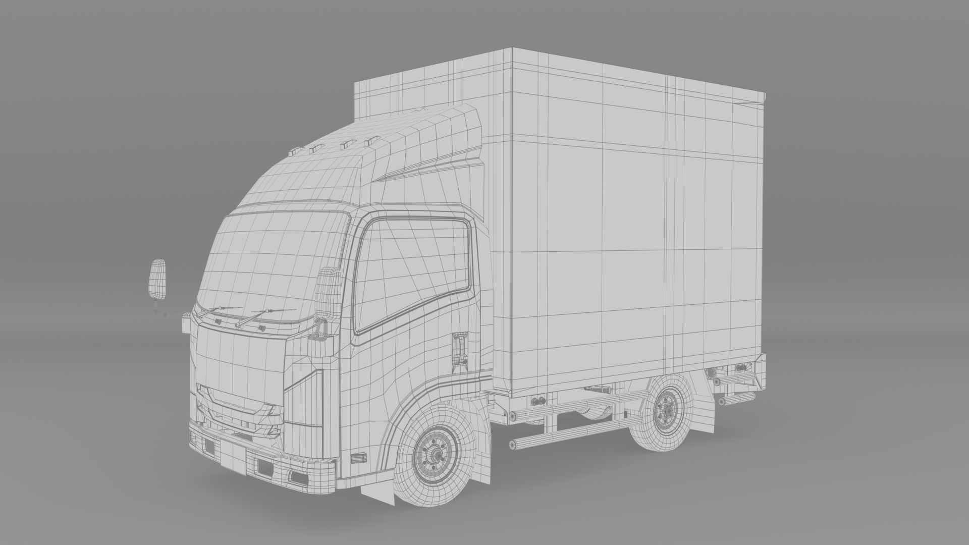 ISUZU NLR130 Box V2 3D model_15
