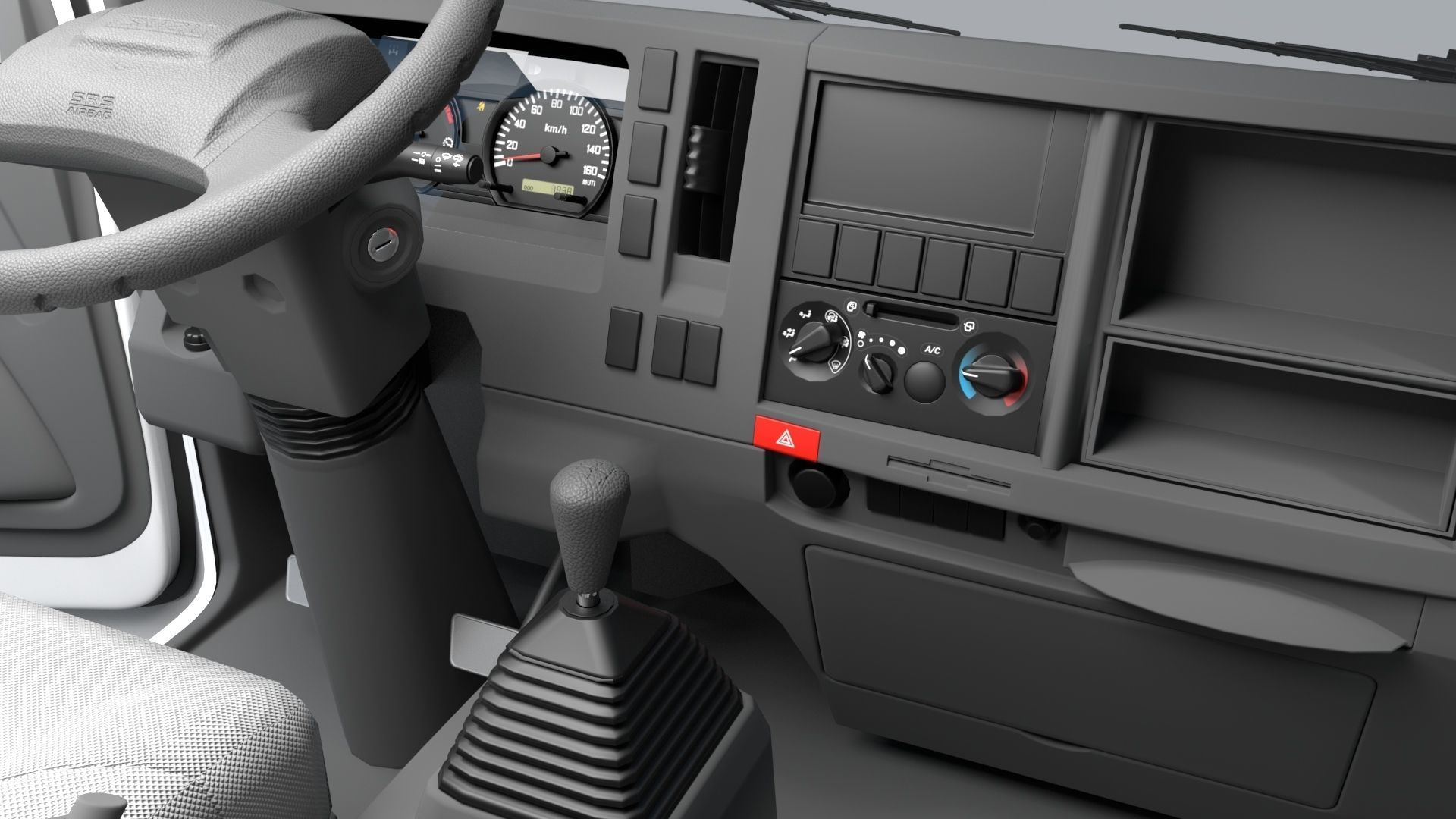 ISUZU NLR130 Box V2 3D model_13