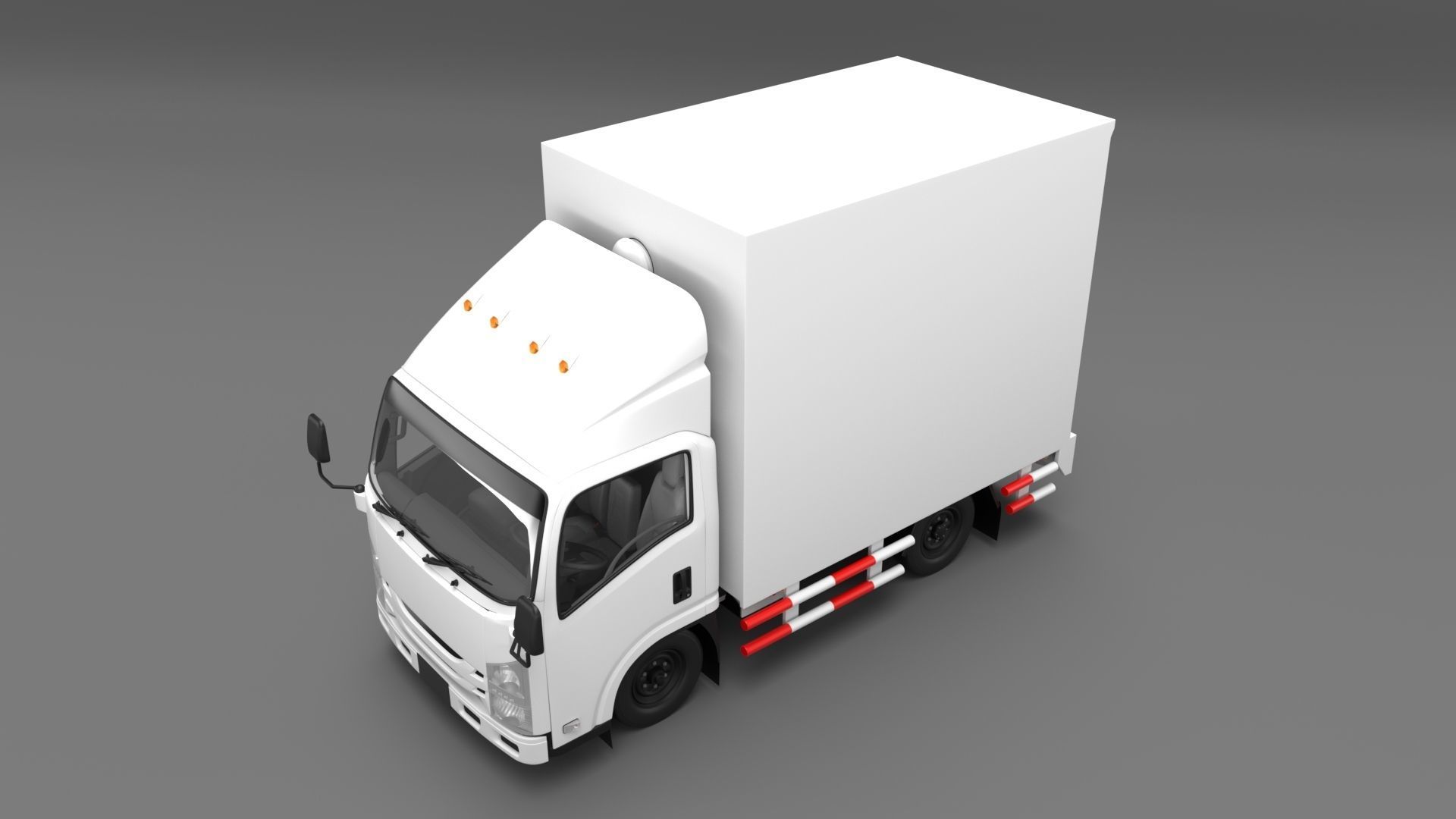ISUZU NLR130 Box V2 3D model_1